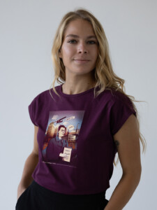 Baťa Dámské tričko bordó