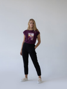 Baťa Dámské tričko bordó