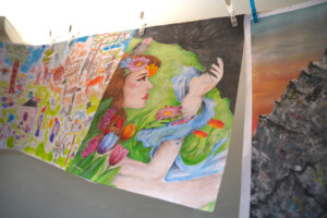 Byli jsme u toho. A z umění znovu vznikne pomoc přírodě.