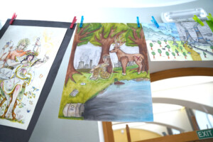 Byli jsme u toho. A z umění znovu vznikne pomoc přírodě.